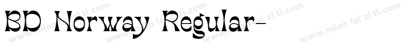BD Norway Regular字体转换